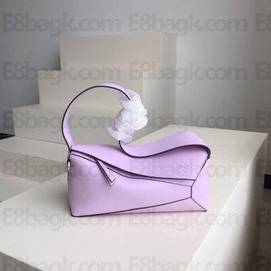 loewe Puzzle Hobo bag in nappa calfskin Bloom Orchid 