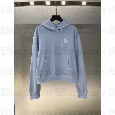 GUCCI BLUE HOODED SWEATSHIRT 2025