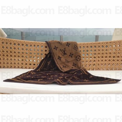 Louis Vuitton Monogram Classic Cotton Beach Towel 150X95CM Brown M72364