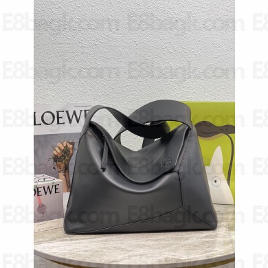 loewe LARGE Puzzle Hobo bag in nappa calfskin BLACK