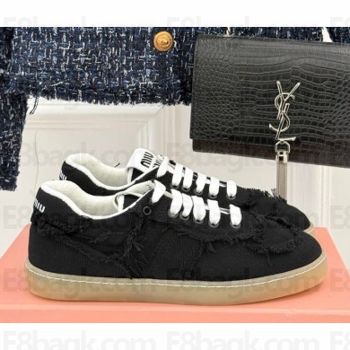 Miu Miu Denim sneakers 5E325E black 2025