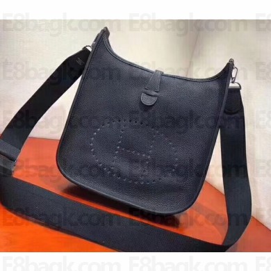 Hermes Evelyne III PM Bag in Original Togo Leather Black