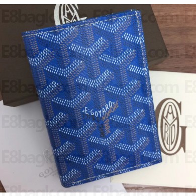 Goyard Saint Pierre Card Holder Wallet Blue