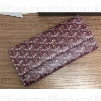 Goyard Varenne Long Flap Wallet Burgundy