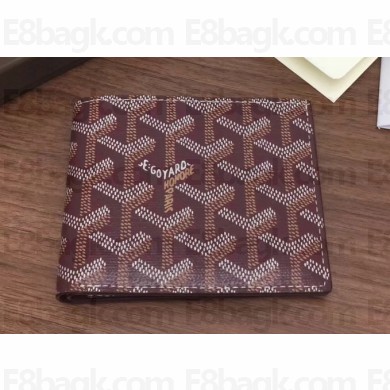 Goyard Victoire Bi-fold Wallet Burgundy