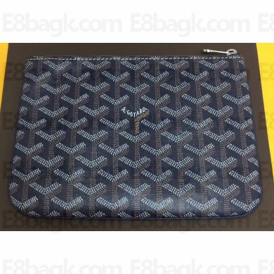 Goyard Senat PM Pouch Clutch Bag Dark Blue