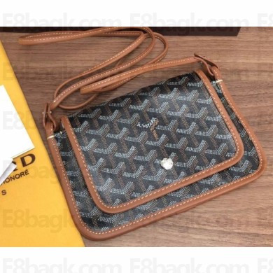 Goyard Plumet Wallet Clutch Bag with Strap Brown
