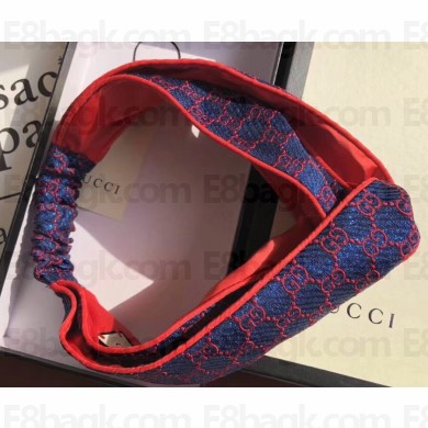 Gucci GG Headband Blue/Red