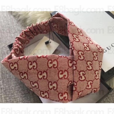 Gucci GG Diamond Headband Pink
