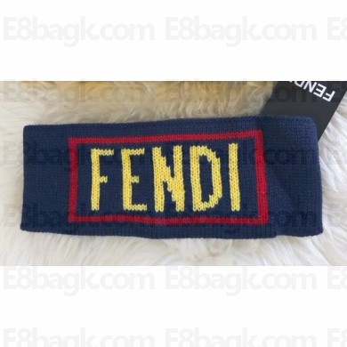 Fendi Logo Headband Blue