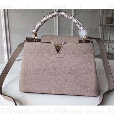 Louis Vuitton Capucines BB Bag Python Handle N92041 Galet