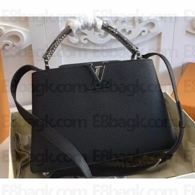 Louis Vuitton Capucines PM Bag Python Handle N92800 Noir