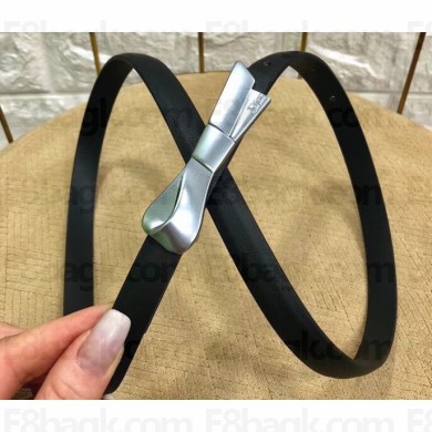 Dior Width 1.5cm Bow Buckle Belt Black