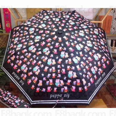 Peppa Pig Print Umbrella Black