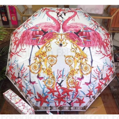 Versace Print Umbrella White
