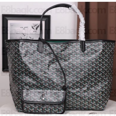 Goyard Saint Louis Claire Vois Tote GM Bag Black/Green 2019