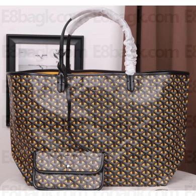 Goyard Saint Louis Claire Vois Tote GM Bag Black/Yellow 2019
