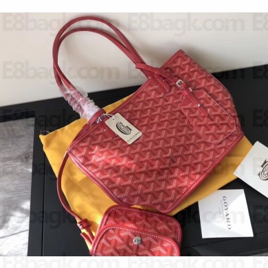 Goyard Anjou Reversible Tote Mini Bag Red