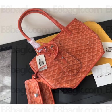 Goyard Anjou Reversible Tote Mini Bag Orange