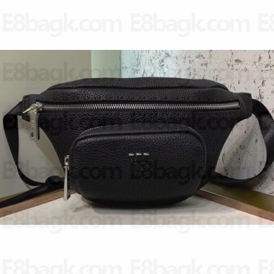 Fendi Grained Leather Belt Bag Black 2019