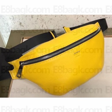 Fendi Roma Leather Belt Bag Yellow 2019