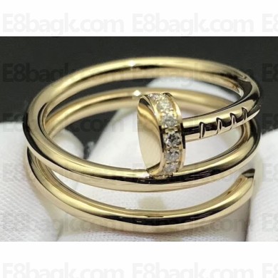 Cartier Real 18K Juste un Clou ring with 14 diamonds Yellow Gold