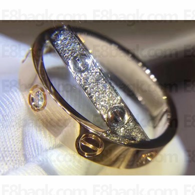 Cartier Real 18K love ring with 52 diamond-paved