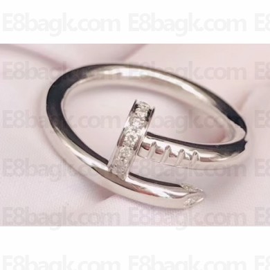 Cartier Real 18K Juste un Clou ring with 22 diamonds classic White Gold
