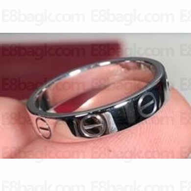 Cartier Real 18K love ring small White Gold