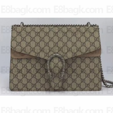 Gucci GG Supreme Canvas Dionysus Medium Shoulder Bag 403348/400235 Camel
