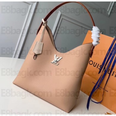 Louis Vuitton Lockme Hobo Shoulder Bag M44330 Beige 2019
