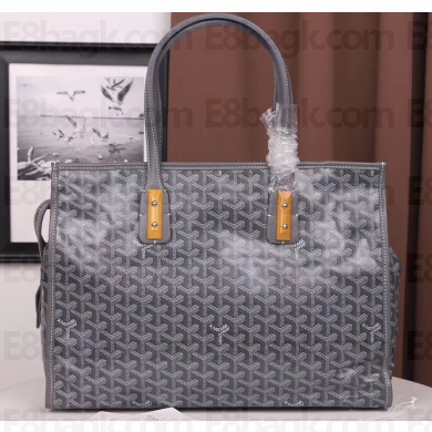 Goyard Sac Marquises Zippered Tote Bag Gray