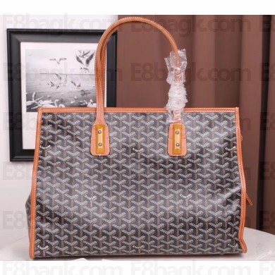 Goyard Sac Marquises Zippered Tote Bag Brown