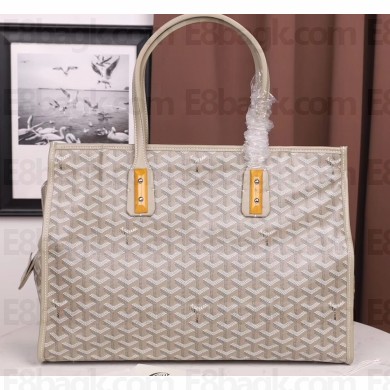 Goyard Sac Marquises Zippered Tote Bag Beige