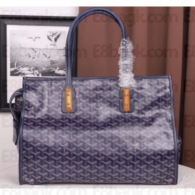 Goyard Sac Marquises Zippered Tote Bag Dark Blue
