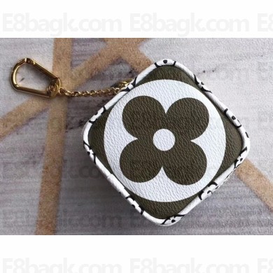 Louis Vuitton Monogram Canvas Cube Coin Purse M67669 Kaki 2019
