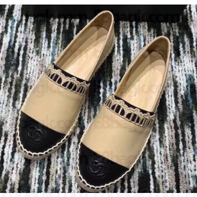 Chanel Lambskin Espadrilles G34431 Beige 2019