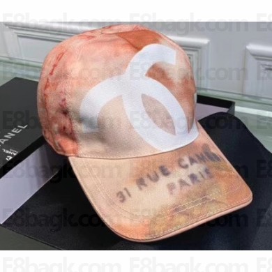 Chanel Graffiti Baseball Cap Hat Pink
