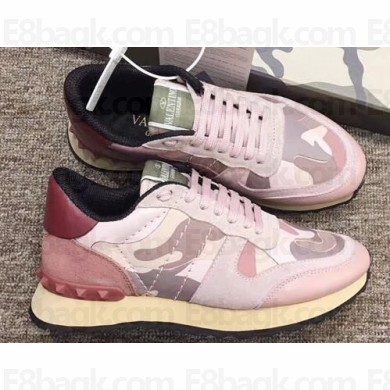 Valentino Camouflage Rockrunner Sneakers For Woman/Men 08