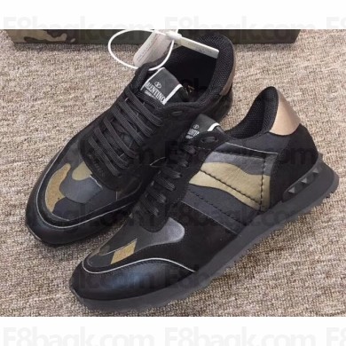Valentino Camouflage Rockrunner Sneakers For Woman/Men 12