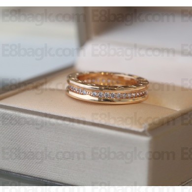 BVLGARI B.ZERO1 RING PINK GOLD