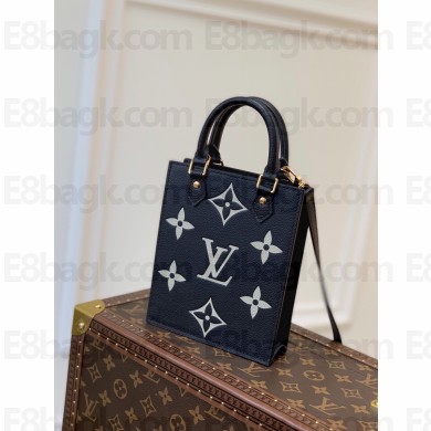 LOUIS VUITTON BICOLOR Monogram Empreinte LEATHER Sac plat BAG M57937