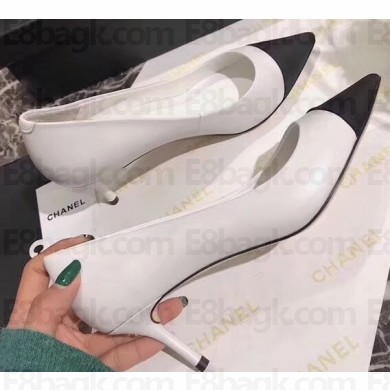 Chanel Heel 6.5cm Pumps White 2019