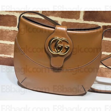 Gucci Double G Arli Medium Shoulder Bag 568857 Brown 2019