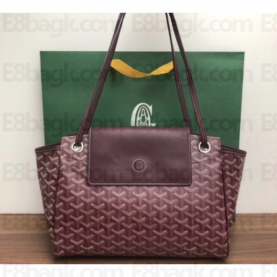 Goyard Rouette Shoulder Tote Bag Burgundy