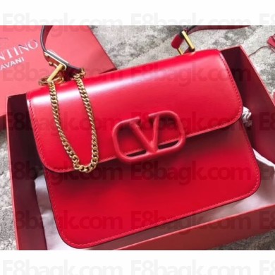 Valentino VSLING Shoulder Large Bag 0074 Red 2019