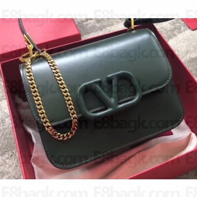 Valentino VSLING Shoulder Small Bag 0074 Green 2019