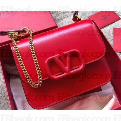 Valentino VSLING Shoulder Small Bag 0074 Red 2019