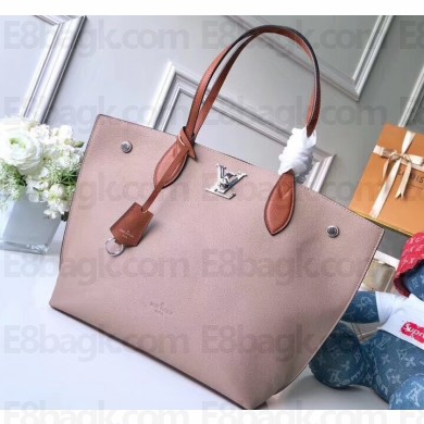 Louis Vuitton Soft Calfskin Lockme Go Tote Bag M52408 Vison 2019