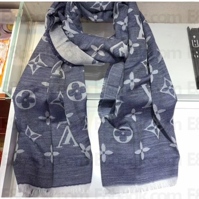 Louis Vuitton Daily Monogram 80x200cm Scarf Gray 2019